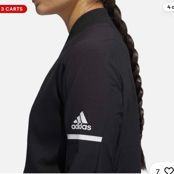 Adidas Women’s Team Squad Climalite Bomber Jacket – Black – Size Medium – NWT - Picture 2 of 4